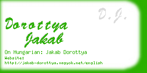 dorottya jakab business card